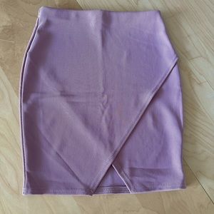 Blush Pink Tulip Mini Skirt